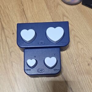 Creative Memories Blue and White Heart Punch Set